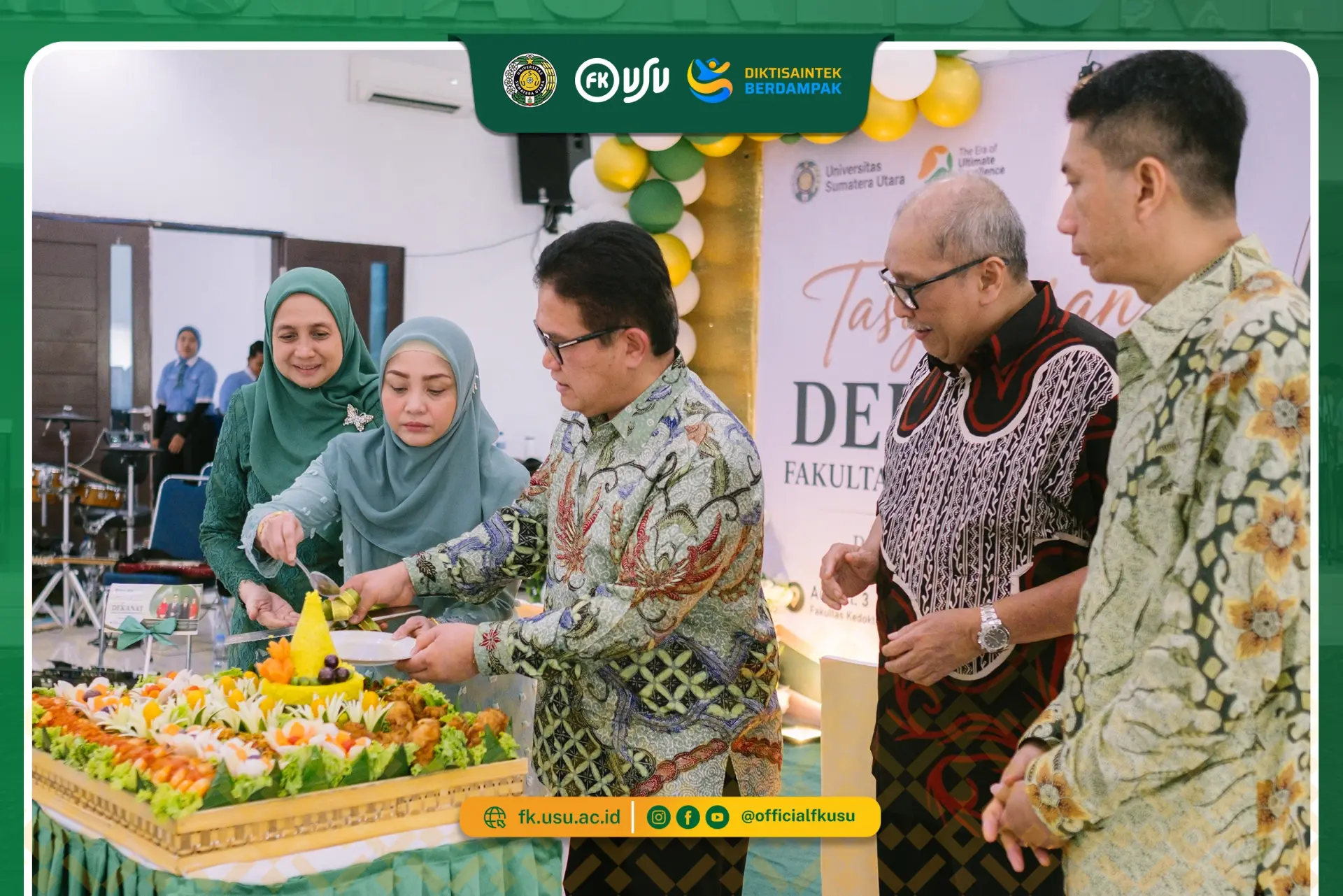 Tasyakuran Dekanat FK USU: Momentum Syukur dan Penguatan Kebersamaan Keluarga Besar Fakultas Kedokteran
